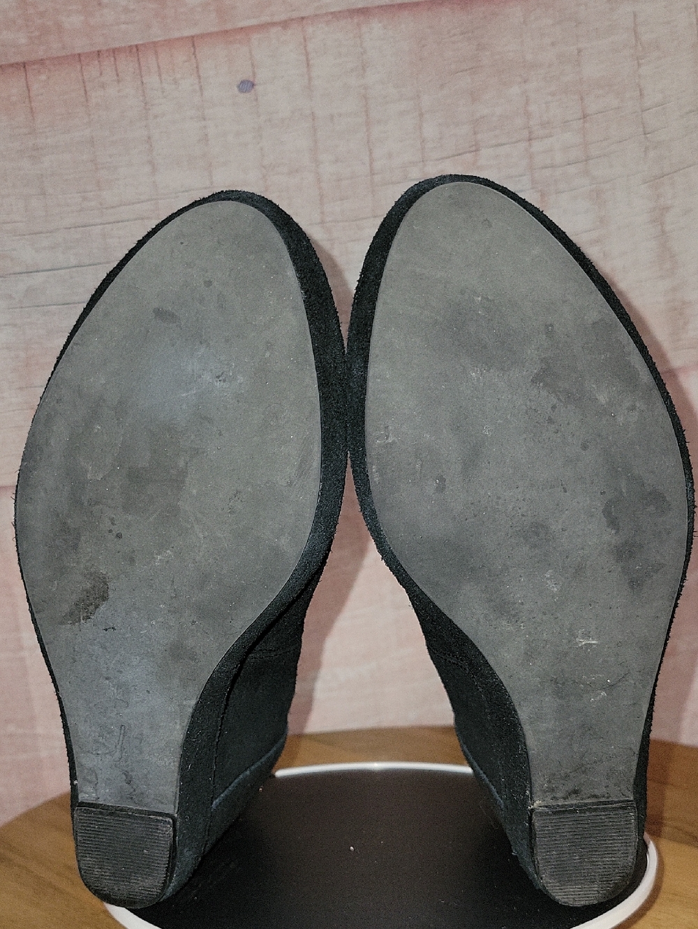Black Wedge Booties - Picture 7 of 10